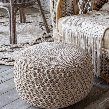 Pouf cover Lacemosaic