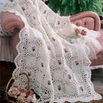 Rosebud Afghan