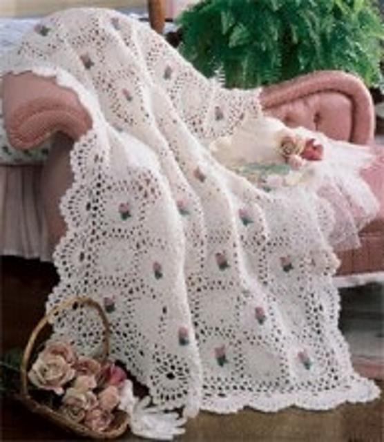 Rosebud Afghan