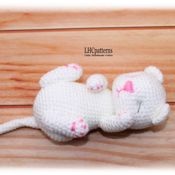 Sleeping Kitten in Cradle Crochet Pattern
