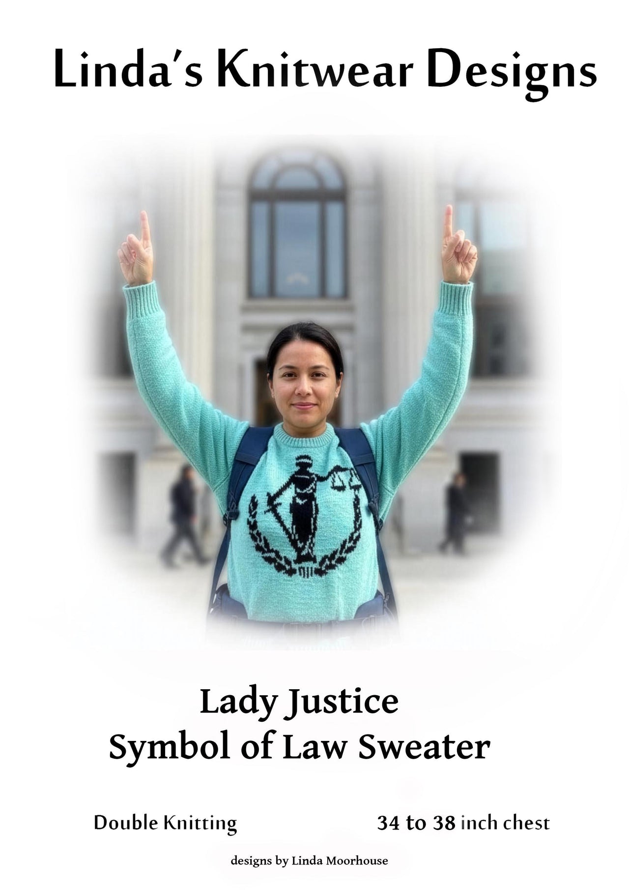 Lady Justice Symbol of Law motif Lady's sweater