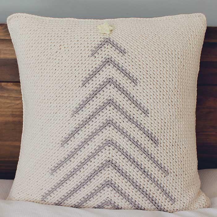 Modern Christmas Tree Pillow