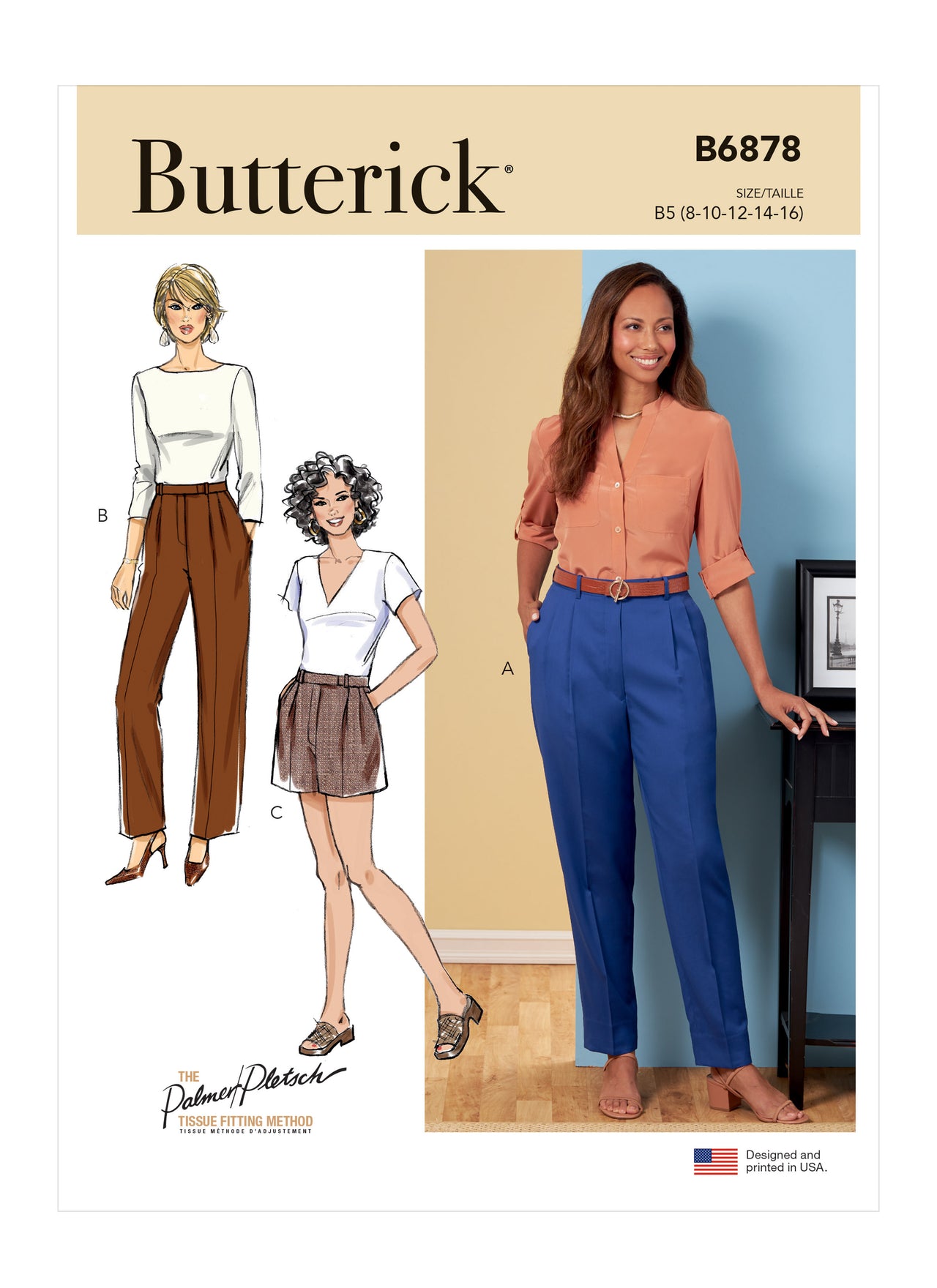 Butterick Misses' Pants and Shorts B6878 - Sewing Pattern