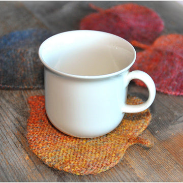 Linden leaf ornament two sizes