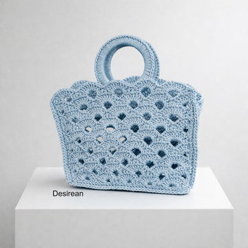 Offset Fan Stitch Crochet Bag