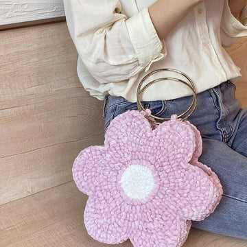 Flower crochet shoulder/hand bag #CCFB-02