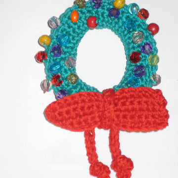 Christmas wreath ornament