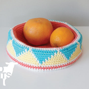 Convertible Triangle Color Blocked Bowl (2015003)