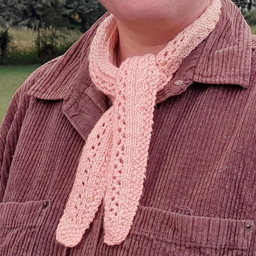 Cables and Lace Scarf