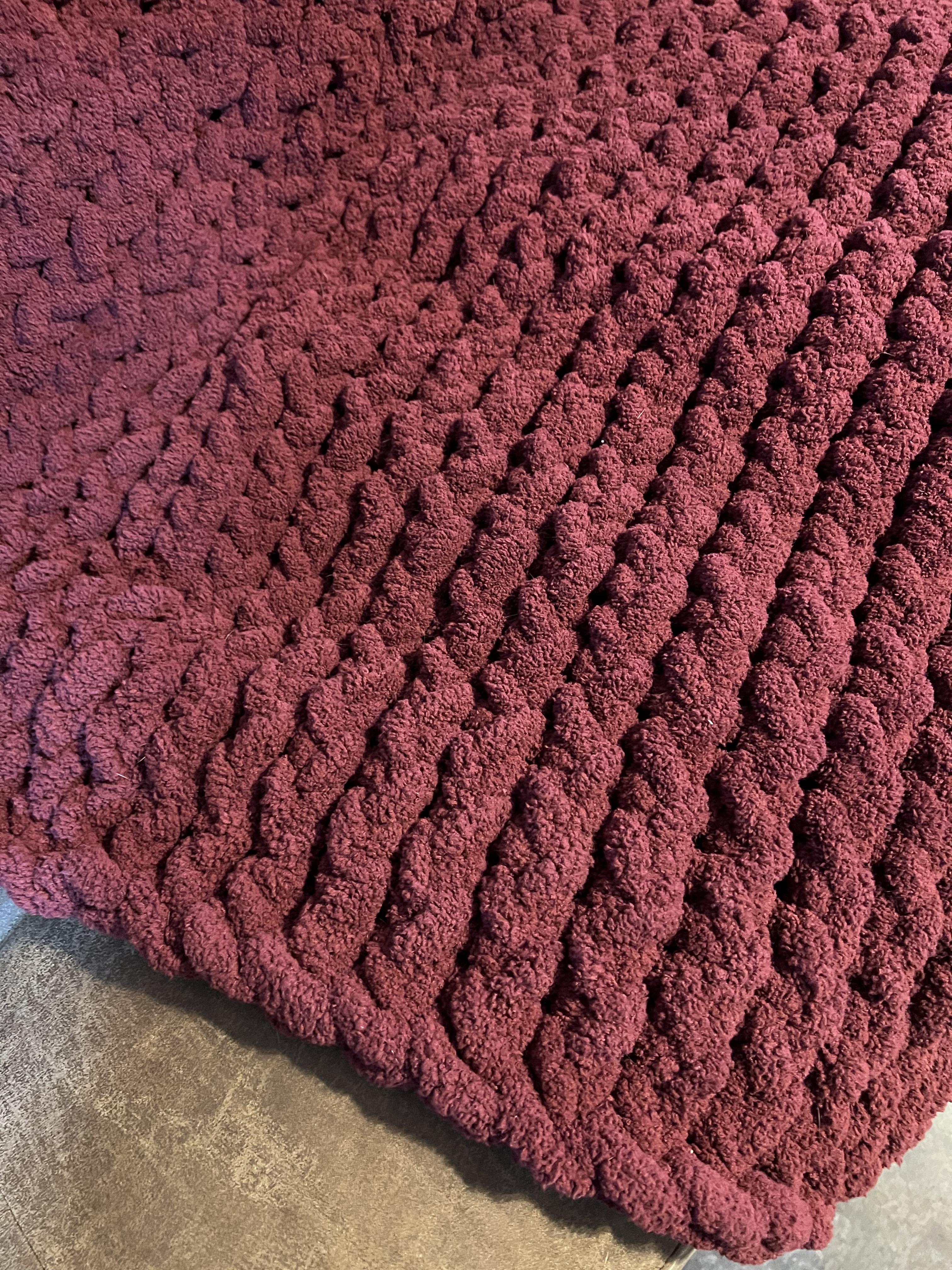 Quick Jumbo Throw -- a loom knit pattern