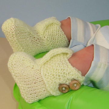 Easy Baby Big T Bar 2 Button Booties