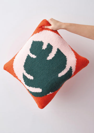 Green House Cushion in Rowan Pure Wool Superwash Worsted - ZB299-00005-DE - Downloadable PDF