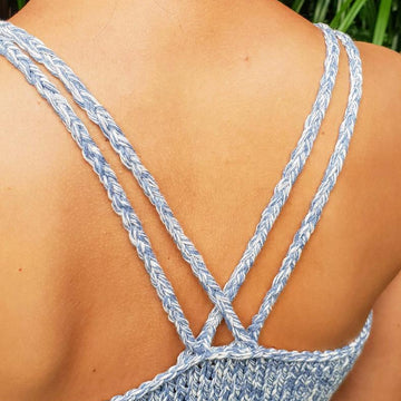 Upcycled Denim Top