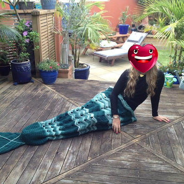 Mermaid Tail Crochet Blanket