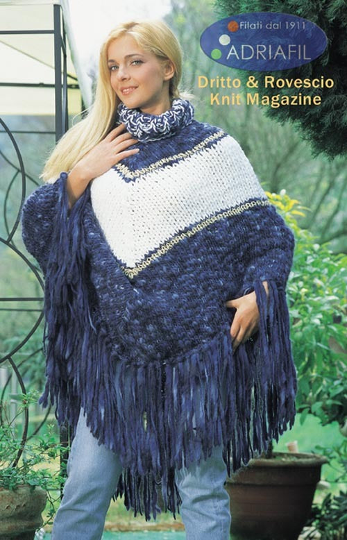 Carmencita Poncho in Adriafil Baba, Charme and Gold - Downloadable PDF