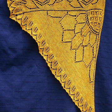 Sunflower field shawl