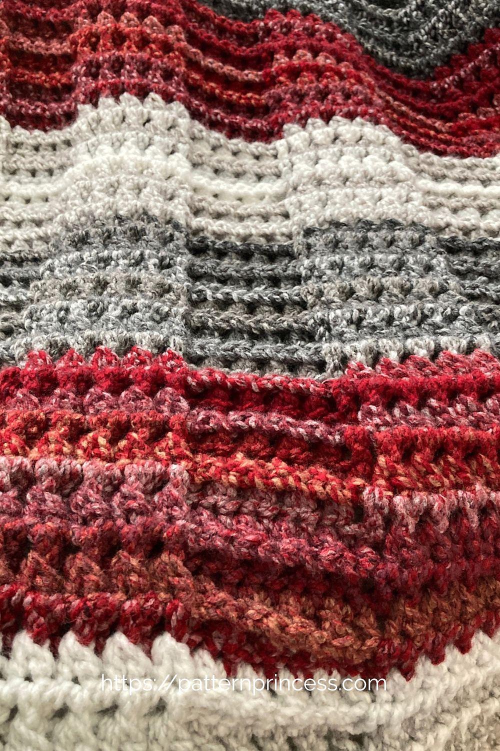 Winter Snowdrift One Row Repeat