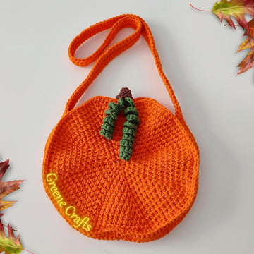 Pumpkin-Shaped Purse / Kürbisförmige Tasche