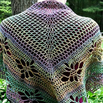 Jaali Crocheted Shawl Variations