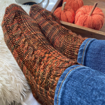 October One Skein Worsted Weight Socks