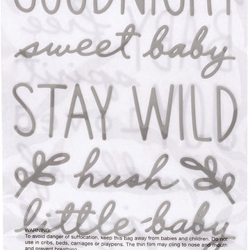 American Crafts Peek-A-Boo You Thickers Stickers 5.5"X11" 79/Pkg - Phrase & Icons/Puffy