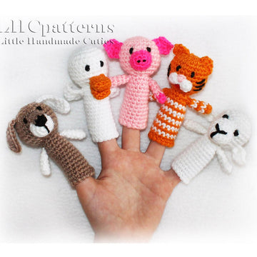 Old Macdonald Finger Puppets Crochet Pattern