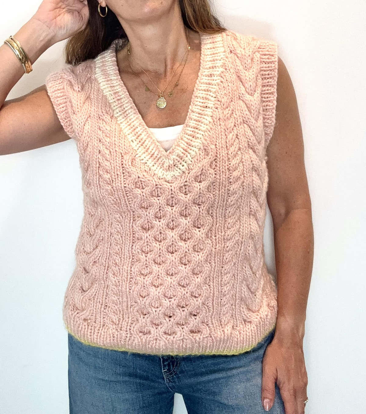 Cable Knit Vest