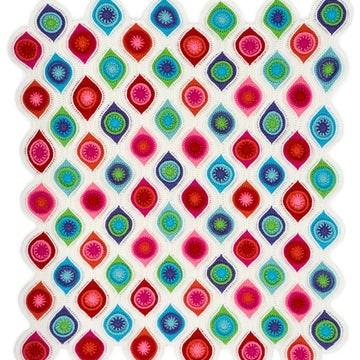 Retro Ornament Throw in Red Heart Super Saver Economy Solids - LW4869 - Downloadable PDF