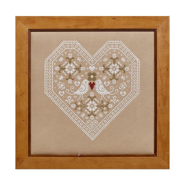 Historical Sampler Company Love Birds Cross Stitch Kit - 100239