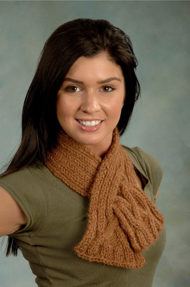 Cabled Cravat in Plymouth Baby Alpaca Grande - F304