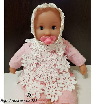 Lace baby hat