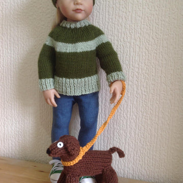 Dolls dress and puppy dog