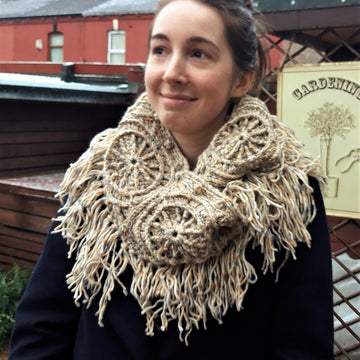 Pinwheel Infinity Scarf