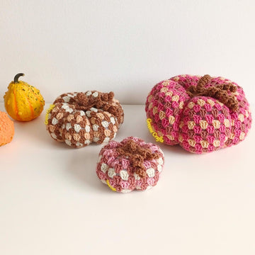 Granny Stitch Pumpkins - Stacked Fall Pumpkin Decor - Crochet Pattern