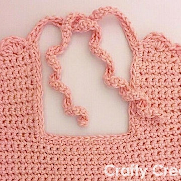 Baby Bib with Elephant Appliqué