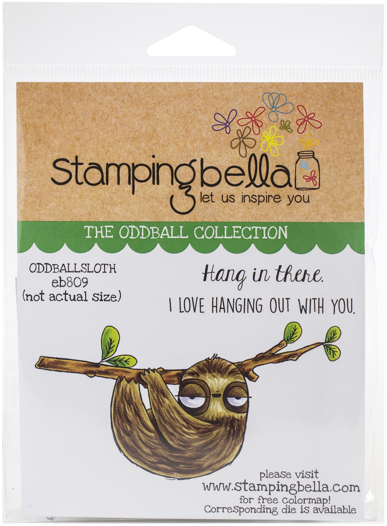 Stamping Bella Cling Stamps - Oddball Sloth