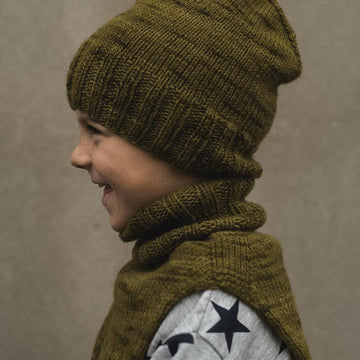 Green Hat and Infinity Scarf