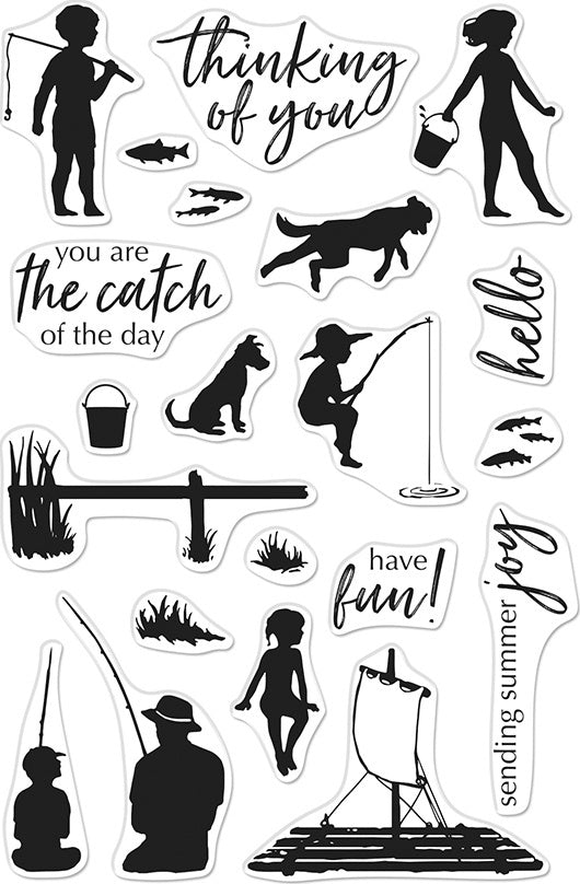 Hero Arts Clear Stamps 4"X6" - Lake Time Fun