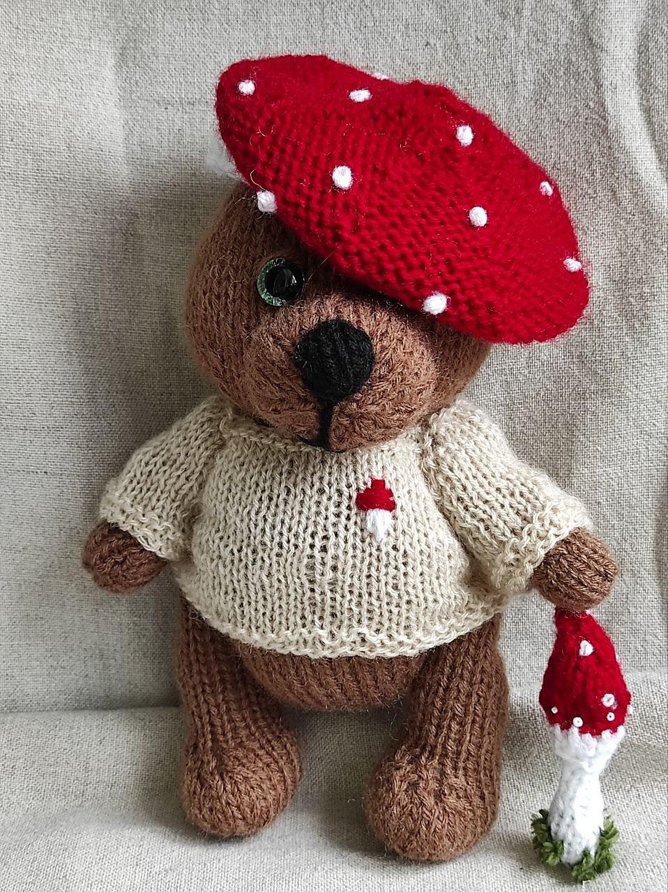 Teddy bear — Pumpkin and Mushroom