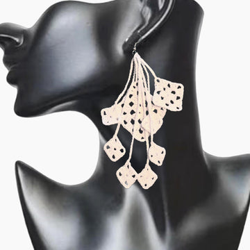 Granny square earrings pattern