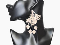 Granny square earrings pattern