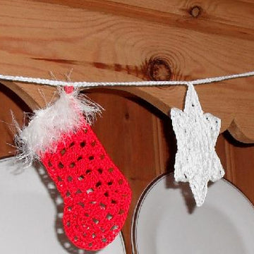 Christmas bunting - granny style