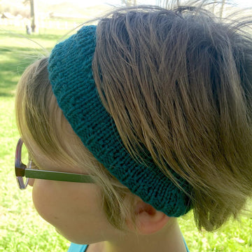 Short row headband