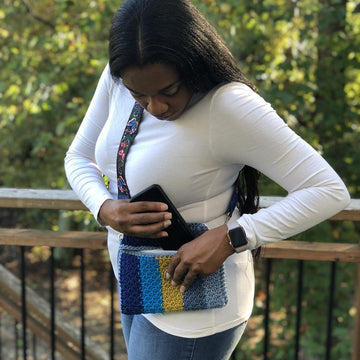 Tunisian Honeycomb Purse