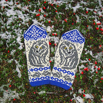 Gray Wolf Mittens