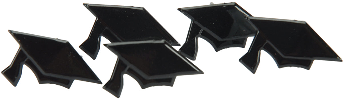 Eyelet Outlet Shape Brads 12/Pkg - Graduation Hats