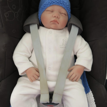 Bobby Bear Newborn Baby Car Seat Blanket & Hat
