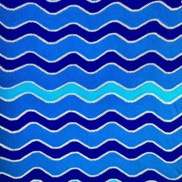 Tunisian ripple blanket by HueLaVive