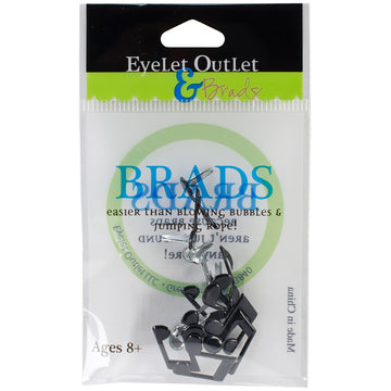 Eyelet Outlet Shape Brads 12/Pkg - Music Notes