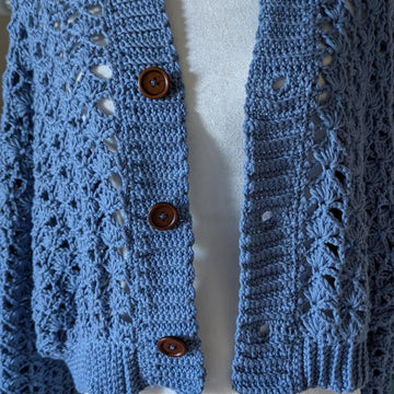 The Lakeside Shell Crochet Cardigan